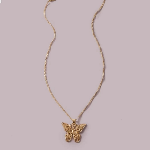 *Serena* Butterfly Necklace - Picture 3 of 4